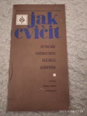 kniha Jak cvičit po žilním onemocnění dolních končetin, Ústav zdravotní výchovy 1988