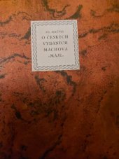 kniha O českých vydáních Máchova Máje, Alois Srdce 1925