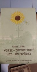 kniha Verše Zapomenuté sny ; Tři povídky, F. Topič 1915