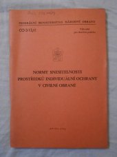 kniha Normy snesitelnosti prostředků individuální ochrany v Civilní obraně URČENO VÝHRADNĚ PRO SLUŽEBNÍ POTŘEBU., Federální ministerstvo národní obrany 1988