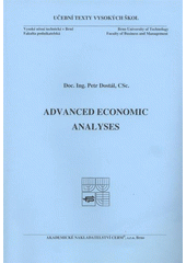 kniha Advanced economic analyses, Akademické nakladatelství CERM 2008