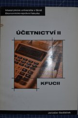 kniha Účetnictví II. distanční studijní opora, Masarykova univerzita 2005