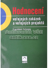 kniha Hodnocení veřejných zakázek a veřejných projektů, ASPI  2001