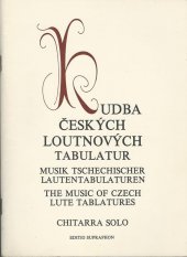 kniha Hudba českých loutnových tabulatur, Supraphon 1980