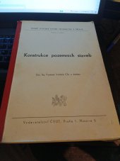kniha Konstrukce pozemních staveb Určeno pro posl. fak. stavební, ČVUT 1975