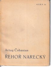 kniha Řehoř Narecký, Marta Florianová 1933