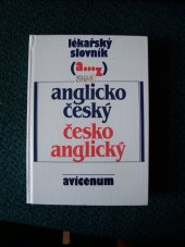 kniha Lékařský slovník anglicko-český česko-anglický, Avicenum 1985