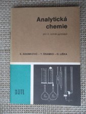 kniha Analytická chemie Učebnice pro 4. roč. gymnázií, SNTL 1989