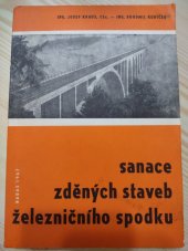 kniha Sanace zděných staveb železničního spodku Železniční stavebnictví : Určeno [též] posl. vys. a odb. škol, Nadas 1967