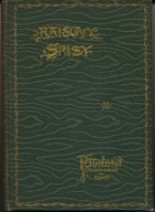 kniha Potměchuť povídky a kresby z Podhoří, Česká grafická Unie 1911