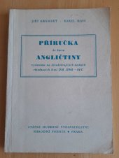 kniha Příručka ke kursu angličtiny vydanému na dlouhohrajících deskách objednacích čísel DM 15041-44 C, Státní Hudební Vydavatelství 1963