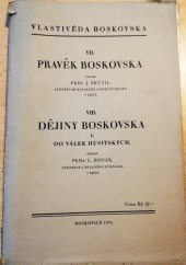 kniha Pravěk Boskovska, Alois Menšík 1931
