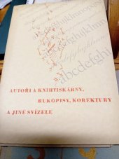 kniha Autoři a knihtiskárny, korektury, rukopisy a jiné svízele, Akciová moravská knihtiskárna Polygrafie 1941