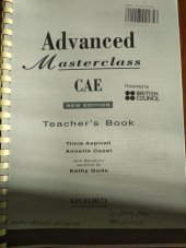 kniha Advanced Masterclass (new edition)  Teacher's book , Oxford University Press 2000