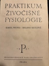 kniha Praktikum živočišné fysiologie, Přírodovědecké nakladatelství 1951