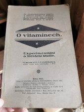 kniha O vitaminech experimentální a literární studie, Cyril Kučera 1922