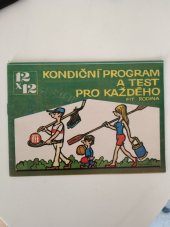 kniha Kondiční program a test pro každého, Sportpropag 1985