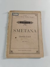 kniha Smetana No. 275,  Quartett, E moll., Ernst Eulenburg 1900