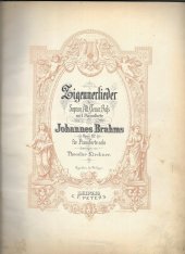 kniha Notový soubor skladeb pro klavír různých autorů, Leipzig C.F. Peters 1900