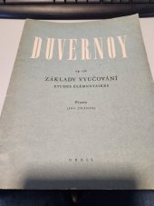 kniha Základy vyučování Estudes élémentaires - Piano, Orbis 1950