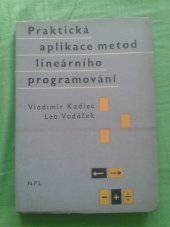 kniha Praktická aplikace metod lineárního programování, Nakladatelství politické literatury 1962