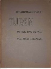 kniha Türen in holz und metall Dveře ze dřeva a kovu, Julius Hoffmann Verlag 1942