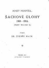 kniha Šachové úlohy 1908-1916, s.n. 1917