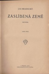 kniha Zaslíbená země I[-II] román, J. Otto 1919