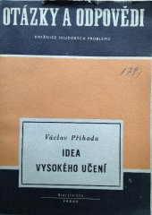 kniha Idea vysokého učení, Práce 1945
