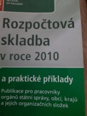 kniha Rozpočtová skladba v roce 2010 a praktické příklady, Anag 2009