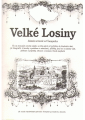 kniha Velké Losiny zámek severně od Šumperka, Beatris 2008