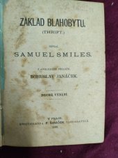 kniha Základ blahobytu, F. Šimáček 1890