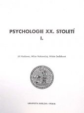 kniha Psychologie XX. století., Karolinum  1993