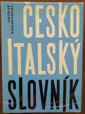 kniha Česko-italský slovník, SPN 1960