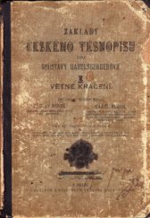 kniha Základy českého těsnopisu podle soustavy Gabelsbergerovy. II, - Větné krácení, Školní knihosklad 1914