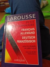 kniha Larousse petit dictionnaire Francais allemand Deutsch franzosisch, Larousse 1995