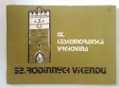 kniha 52 rodinných víkendů. 9., - Českomoravská vrchovina, Sportpropag 1980