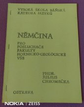 kniha Němčina pro posluchače fakulty hornicko-geologické VŠB, Vysoká škola báňská 1981