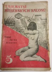 kniha Tajemství masérských salonů, s.n. 1930