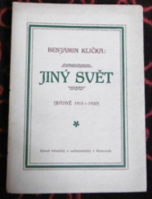 kniha Jiný svět Básně 1915-1920, s.n. 1921