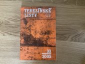 kniha Terezínské listy sborník Památníku Terezín., Oswald 2005