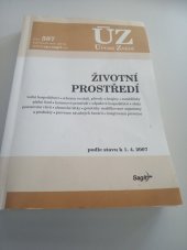 kniha Životní prostředí podle stavu k 1.4.2007, Sagit 2007