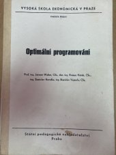 kniha Optimální programování, SPN 1979