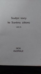 kniha Studijní texty ke Starému zákonu Seš. 2 [Určeno] pro posl. dálkového teologického studia., Matice Cyrillo-Methodějská 1992