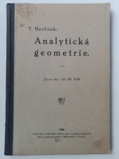 kniha Analytická geometrie, Stát. ústav pro učebné pomůcky škol průmysl. a odbor. 1924