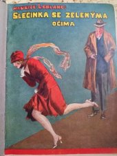 kniha Slečinka se zelenýma očima román, Českomoravské podniky tiskařské a vydavatelské 1928