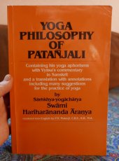 kniha Yoga philosophy of Patanjali containing his yoga aphorisms with Vyasas commentary, State university of New York 1983