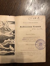 kniha Robinson Crusoe, Nakladatelství Tiskového odboru Česko-Slovenské Ochrany matek a kojenců v Praze 1920