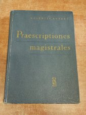 kniha Praescriptiones magistrales, SZdN 1961