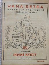 kniha První květy verše pro děti, Českoslovanská akciová tiskárna 1927